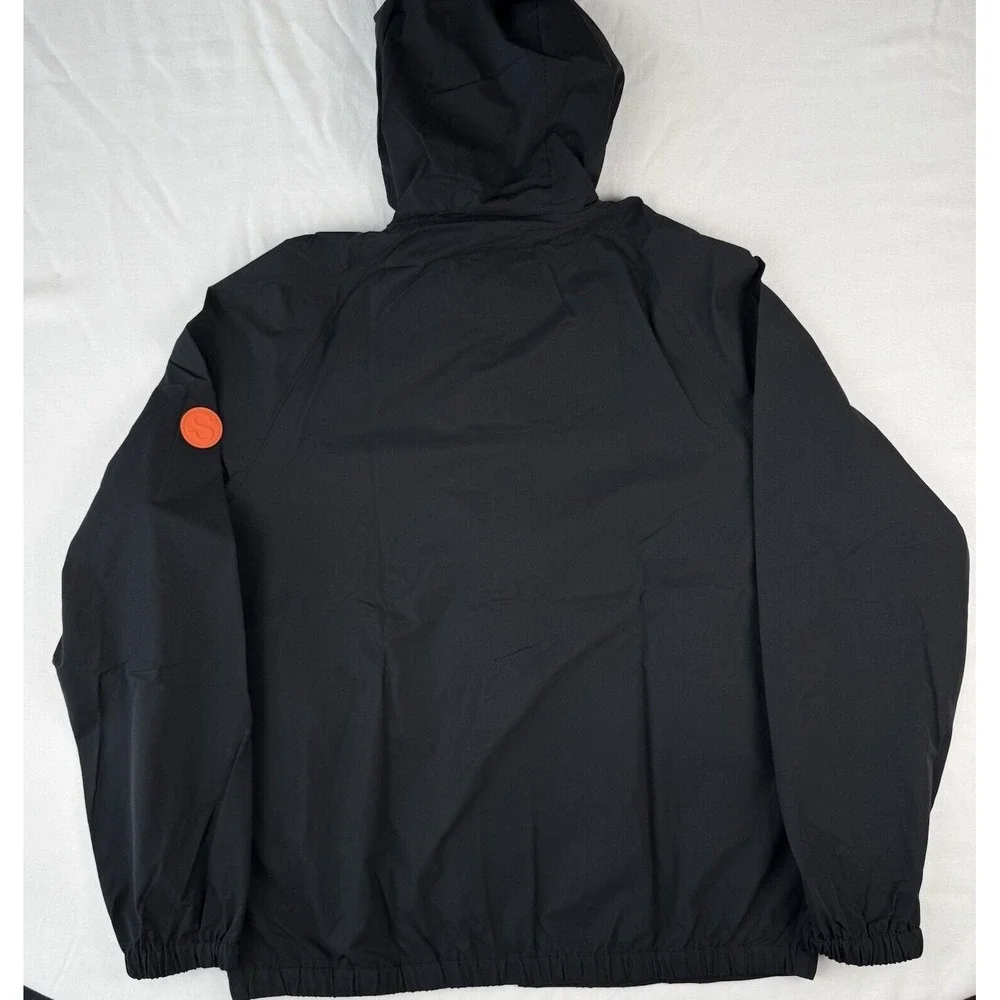 SWIMS Men's Large Tarifa Windbreaker‎ Lightweight Jacket Raincoat Black NWT $275